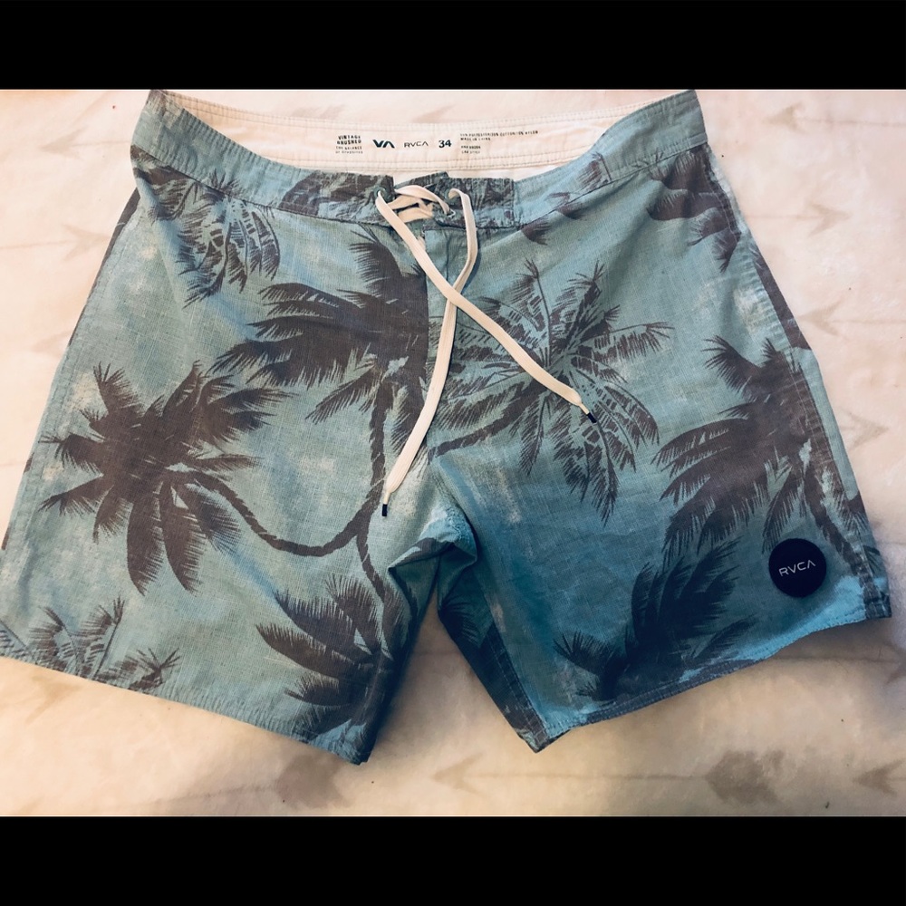 RVCA Board Shorts Vintage Brushed Palm Trees